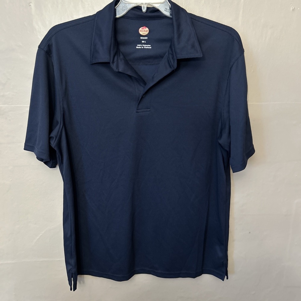 Red Cap Large‎ Navy Polo Shirt Short Sleeve